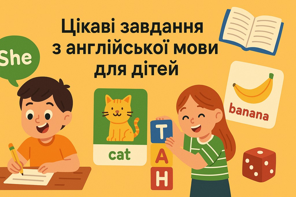 Цікаві завдання з англійської мови для дітей: ідеї, ігри та плани на щодень